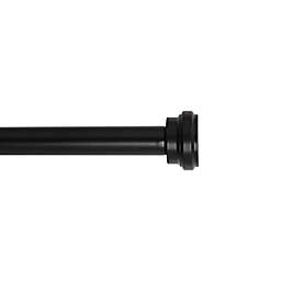 Bee & Willow™ 2-Pack 3/4-Inch Cast Ironcap Curtain Rods in Matte Black