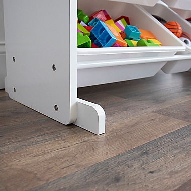 Humble Crew&reg; Cambridge 9-Bin Organizer with Shelf in White. View a larger version of this product image.