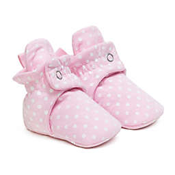 Ro+Me by Robeez® Size 0-3M Dottie Bootie in Light Pink/White