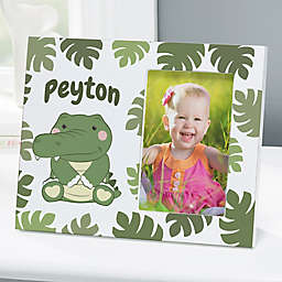 Jolly Jungle Alligator Personalized Baby Picture Frame