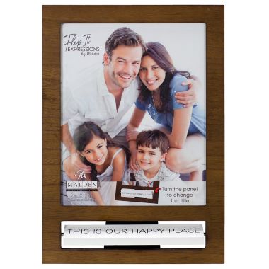 Malden&reg; Family Flip It 8-Inch x 10-Inch Photo Frame in Walnut. View a larger version of this product image.