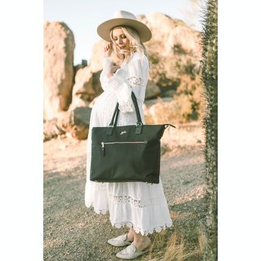 JuJuBe&reg; ECO Tote Diaper Bag in Black. View a larger version of this product image.