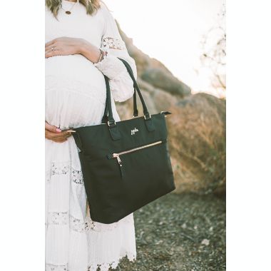 JuJuBe&reg; ECO Tote Diaper Bag in Black. View a larger version of this product image.