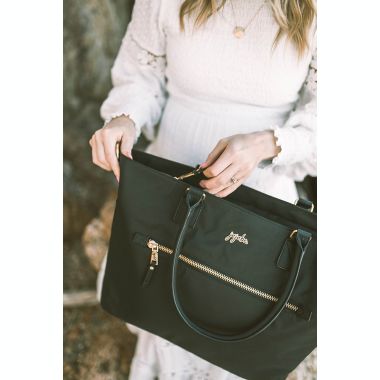 JuJuBe&reg; ECO Tote Diaper Bag in Black. View a larger version of this product image.