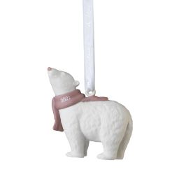 Wedgwood® 2021 Baby's First Christmas Ornament in Pink/White
