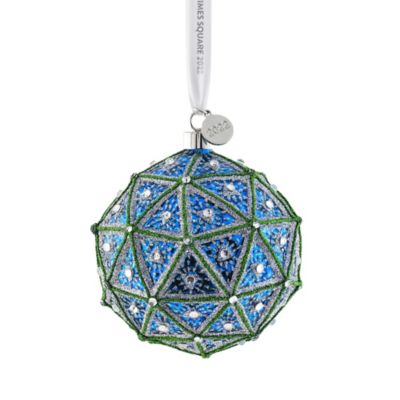 Waterford® 3.94-Inch New Year's Eve Times Square 2022 Christmas Ornament In Cobalt | Bed Bath & Beyond
