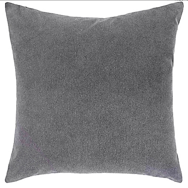 Studio 3B&trade; Velvet 20-Inch Square Throw Pillow in Alloy. View a larger version of this product image.