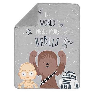 Lambs &amp; Ivy&reg; Star Wars Rebels Baby Blanket in Grey. View a larger version of this product image.