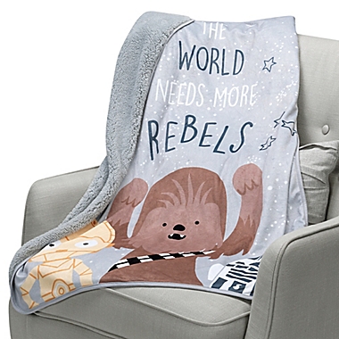Lambs &amp; Ivy&reg; Star Wars Rebels Baby Blanket in Grey. View a larger version of this product image.