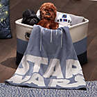 Alternate image 5 for Lambs &amp; Ivy&reg; Star Wars Millennium Falcon Knit Baby Blanket in Blue
