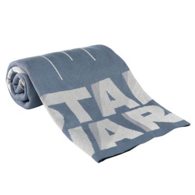 Lambs &amp; Ivy&reg; Star Wars Millennium Falcon Knit Baby Blanket in Blue. View a larger version of this product image.