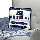 Alternate image 2 for Lambs &amp; Ivy&reg; Star Wars Signature R2D2 Square Throw Pillow in White