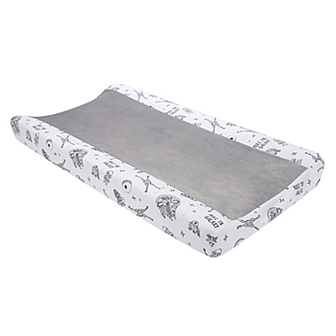 Lambs &amp; Ivy&reg; Star Wars Millennium Falcon Changing Pad Cover in Grey/White. View a larger version of this product image.