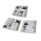 Alternate image 0 for Squared Away&trade; Large Stackable Jewelry Trays in Coconut Milk (Set of 3)