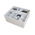 Alternate image 2 for Squared Away&trade; Large Stackable Jewelry Trays in Coconut Milk (Set of 3)