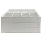 Alternate image 4 for Squared Away&trade; Large Stackable Jewelry Trays in Coconut Milk (Set of 3)