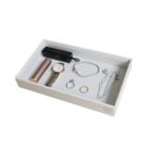 Alternate image 2 for Squared Away&trade; Small Stackable Jewelry Trays in Coconut Milk (Set of 3)