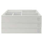 Alternate image 3 for Squared Away&trade; Small Stackable Jewelry Trays in Coconut Milk (Set of 3)