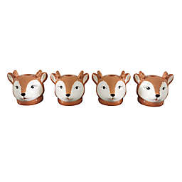 H for Happy™ Reindeer Stoneware Taper Candle Holders (Set of 4)