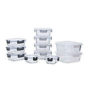 Simply Essential&trade; 22-Piece Glass Food Storage Set in Grey