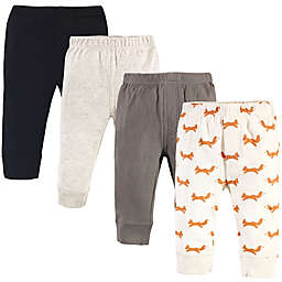 Touched by Nature® Size 9-12M 4-Pack Fox Organic Cotton Pants in Orange