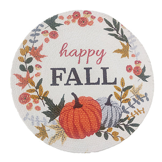 Alternate image 1 for Happy Fall Braided Round Placemat
