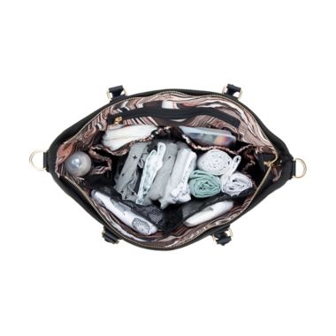 JuJuBe&reg; ECO Tote Diaper Bag in Black. View a larger version of this product image.