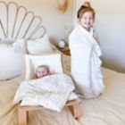 Alternate image 10 for Zalamoon Strollet Plush Blanket with Designated Satin Trim Corner