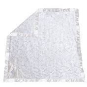 Zalamoon Strollet Plush Blanket with Designated Satin Trim Corner