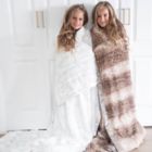 Alternate image 11 for Zalamoon Diamond Plush Blanket with Satin Accent in Flake