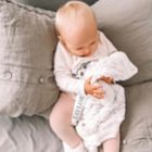 Alternate image 8 for Zalamoon Diamond Plush Blanket with Satin Accent in Flake