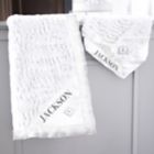 Alternate image 6 for Zalamoon Diamond Plush Blanket with Satin Accent in Flake