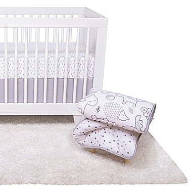 Trend Lab&reg; Simply Forest 4-Piece Crib Bedding Set in Grey/White. View a larger version of this product image.