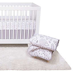 Trend Lab® Simply Forest 4-Piece Crib Bedding Set in Grey/White