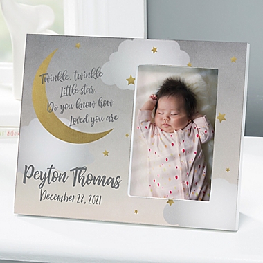 Beyond The Moon Personalized Offset Baby Picture Frame. View a larger version of this product image.