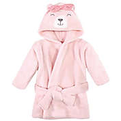 Hudson Baby&reg; Bear Plush Animal Face Bathrobe in Pink