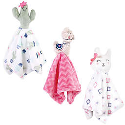 Hudson Baby® 3-Pack Plush Companion Security Blankets in Pink