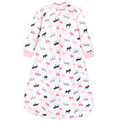 Hudson Baby&reg; Size 12-18M Moose Quilted Long Sleeve Wearable Blanket in Pink
