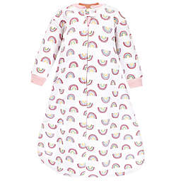 Hudson Baby® Rainbow Long Sleeve Quilted Wearable Blanket in Pink