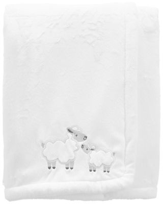 carter&#39;s&reg; Toddler Lamb Fuzzy Plush Velboa Blanket in White