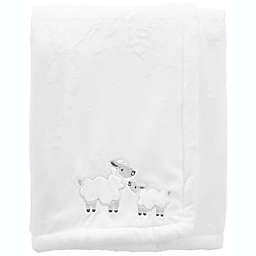carter's® Toddler Lamb Fuzzy Plush Velboa Blanket in White