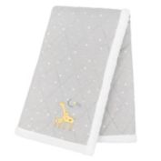 Living Textiles Noah Giraffe Cotton Stroller Blanket in Grey/Yellow