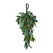 Nearly Natural 22-Inch Eucalyptus and Berry Decorative Teardrop