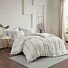 Alternate image 1 for Clean Spaces Hollis Organic Cotton 3-Piece Full/Queen Duvet Cover Set in Taupe/Ivory