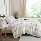 Alternate image 2 for Clean Spaces Hollis Organic Cotton 3-Piece Full/Queen Duvet Cover Set in Taupe/Ivory