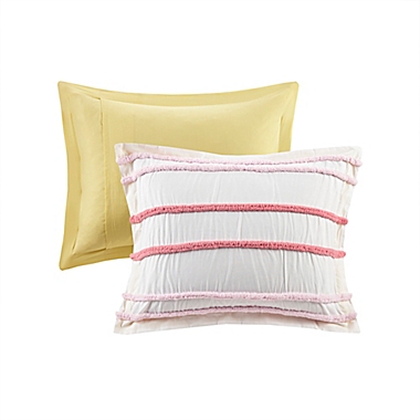Urban Habitat Haisley 5-Piece Full/Queen Duvet Cover Set in Pink. View a larger version of this product image.
