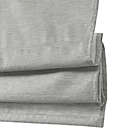 Alternate image 3 for Madison Park&reg; Como 39-Inch x 64-Inch Printed Faux Silk Room Darkening Cordless Roman Shade in Grey