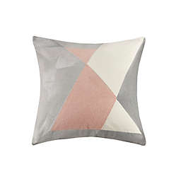 INK+IVY Aero Embroidered Abstract Square Pillow