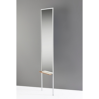 Adesso Monty Leaning Mirror in White. View a larger version of this product image.