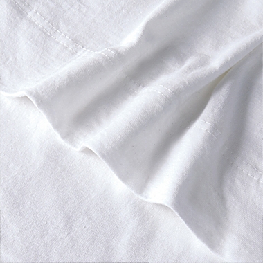 Simply Essential&trade; Jersey Twin XL Sheet Set in White. View a larger version of this product image.